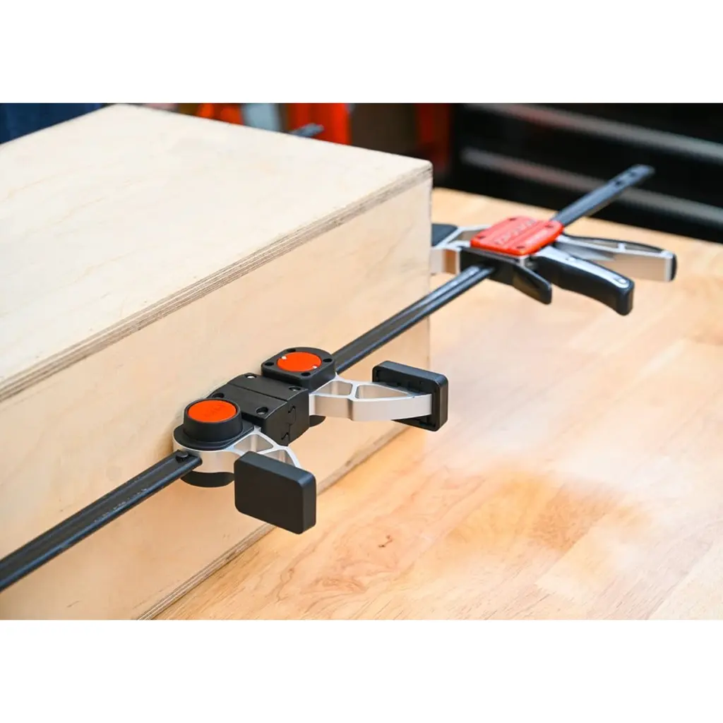 Aliuminis spaustuvas medium duty su jėgos matuokliu 150 mm. , Pony Jorgensen (7).webp