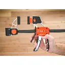 Aliuminis spaustuvas medium duty su jėgos matuokliu 150 mm. , Pony Jorgensen (1).webp