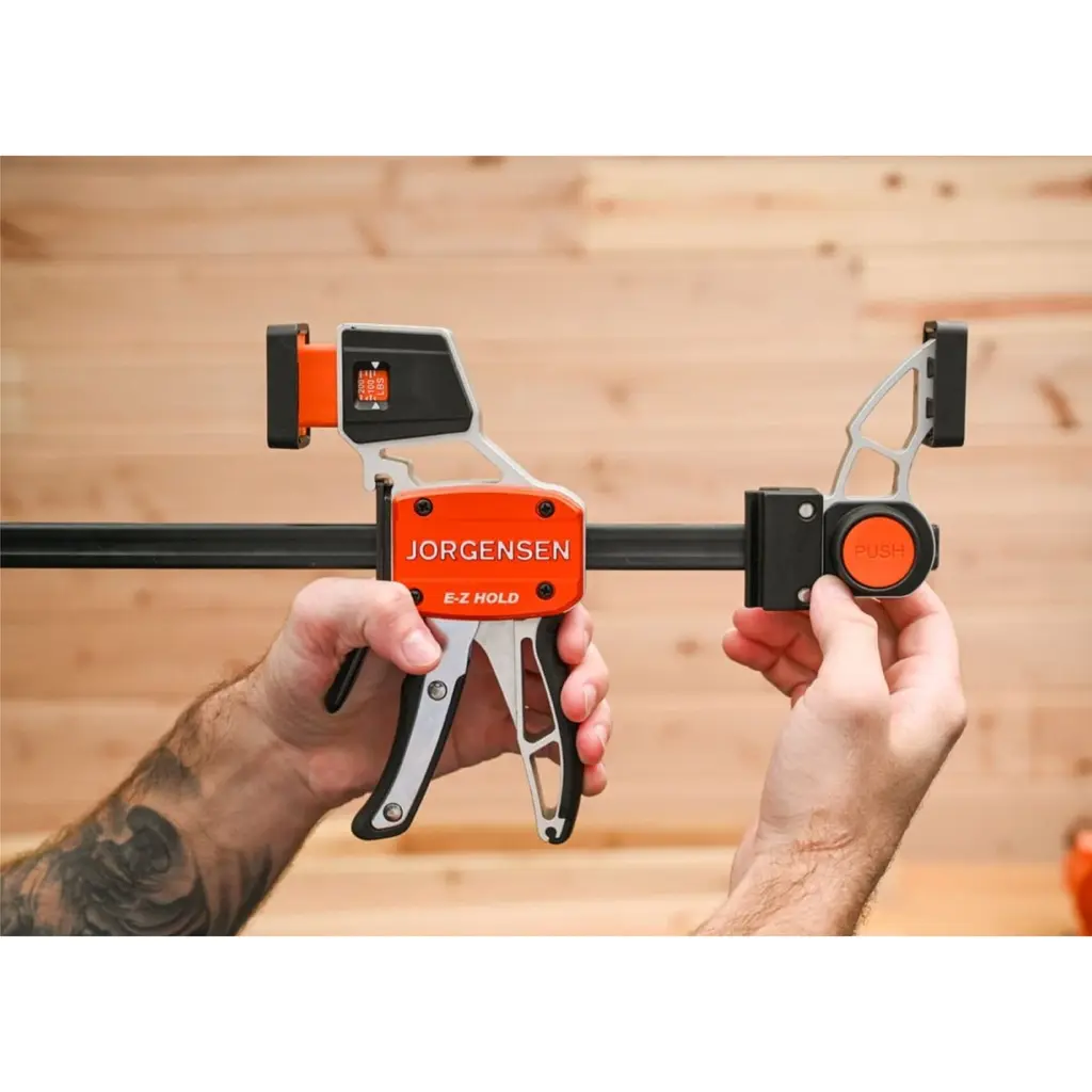 Aliuminis spaustuvas medium duty su jėgos matuokliu 150 mm. , Pony Jorgensen (5).webp