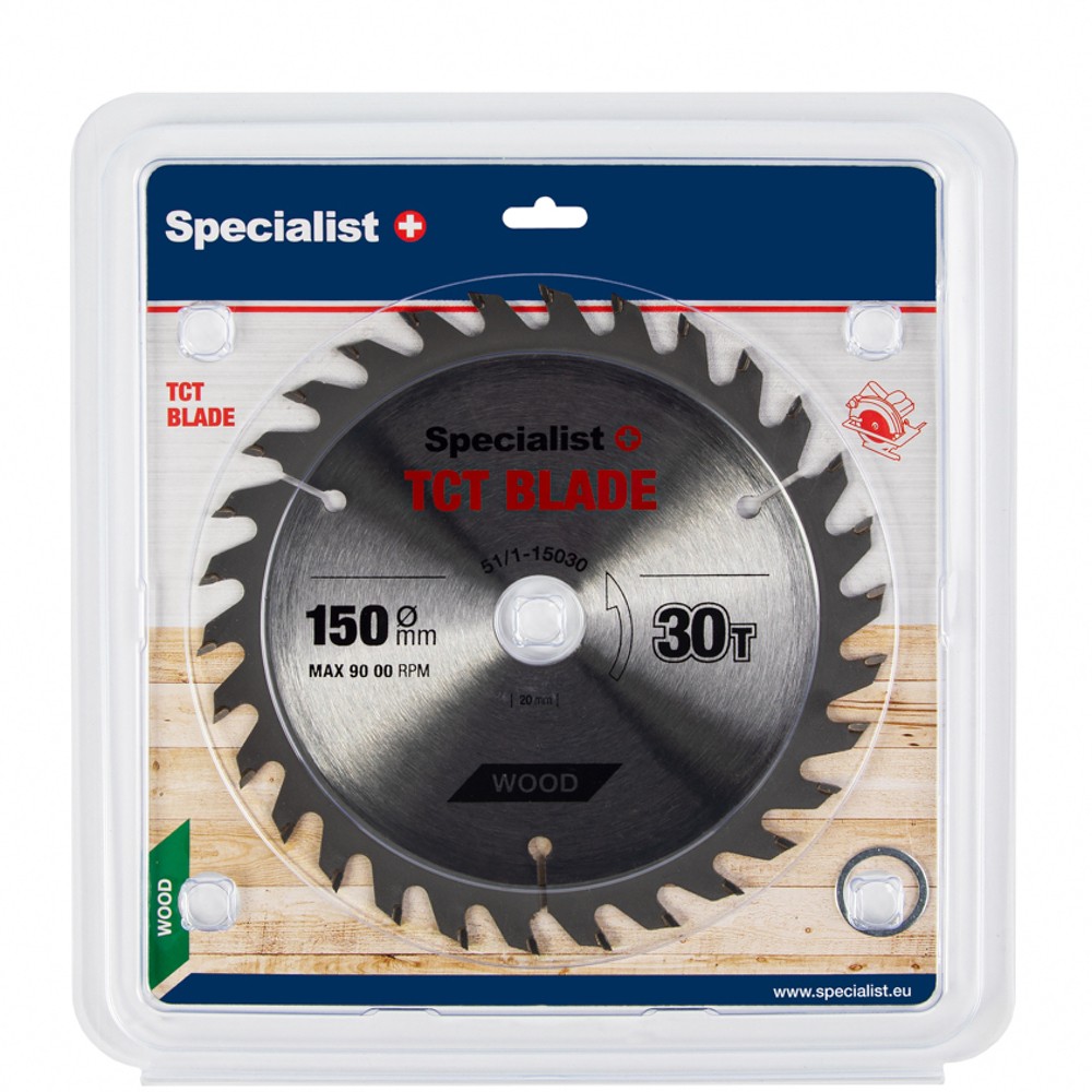 SPECIALIST+ TCT blade, 150x30Tx20/16 mm