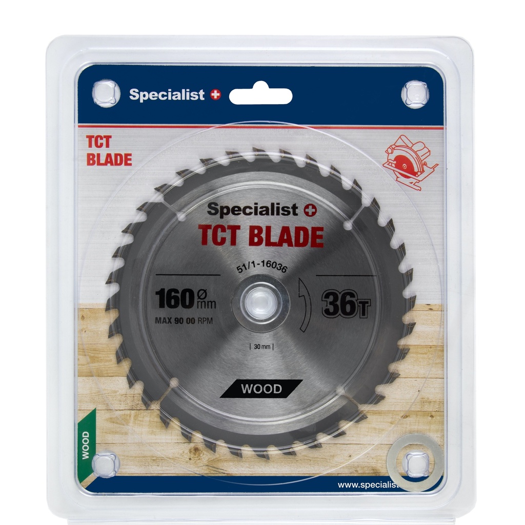 SPECIALIST+ TCT blade, 160x36Tx20/16 mm