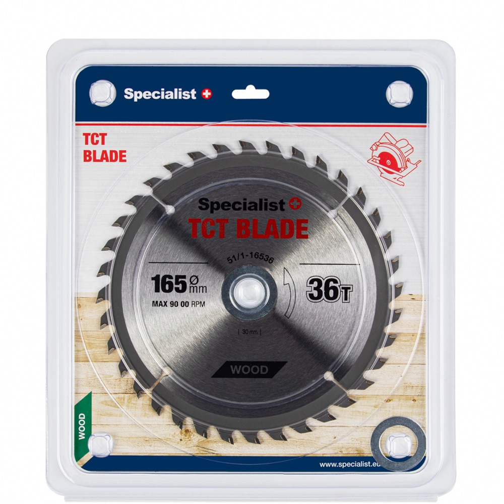 SPECIALIST+ TCT blade, 165x36Tx20/16 mm