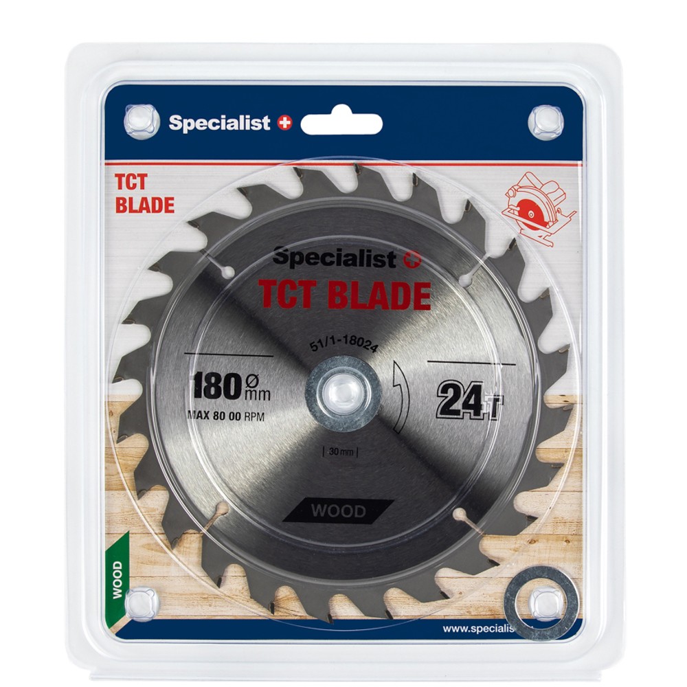 SPECIALIST+ TCT blade, 180x24Tx30/20/16 mm
