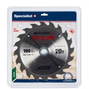 SPECIALIST+ TCT blade, 190x20Tx30/20/16 mm