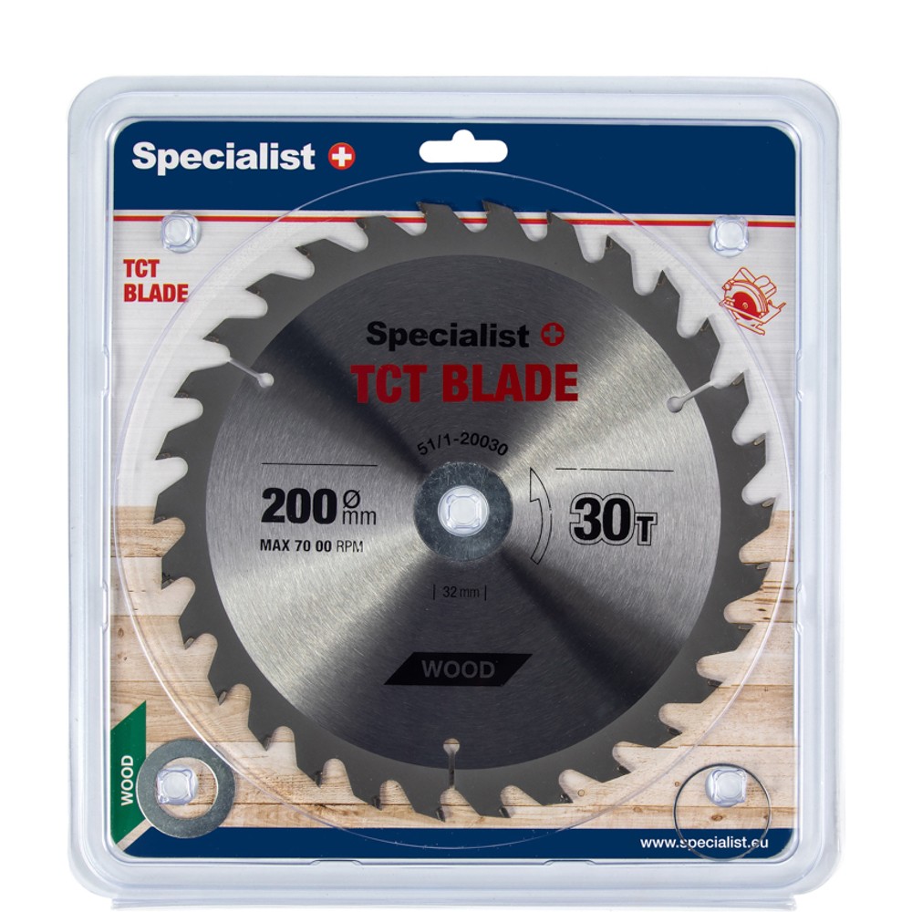 SPECIALIST+ TCT blade, 200x30Tx32/30/20/16 mm