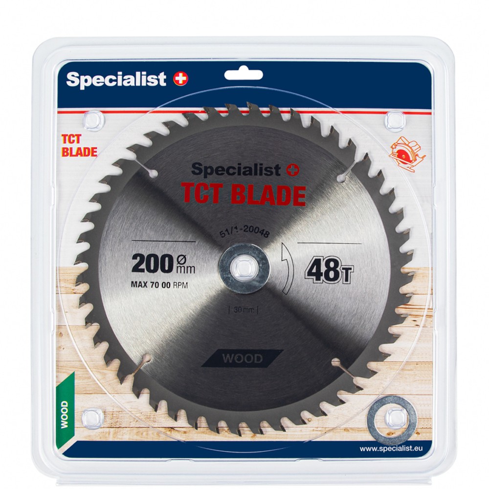 SPECIALIST+ TCT blade, 200x48Tx30/20/16 mm
