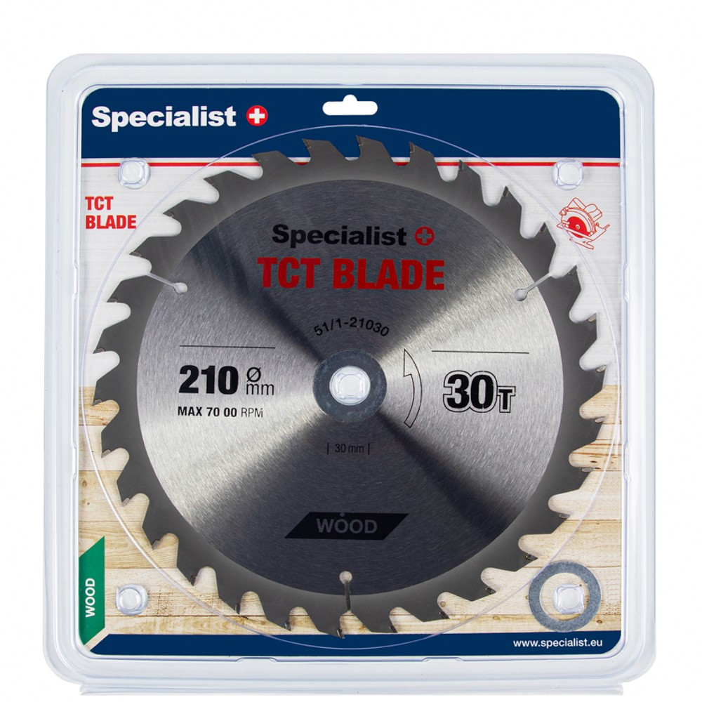 SPECIALIST+ TCT blade, 210x30Tx30/20/16 mm