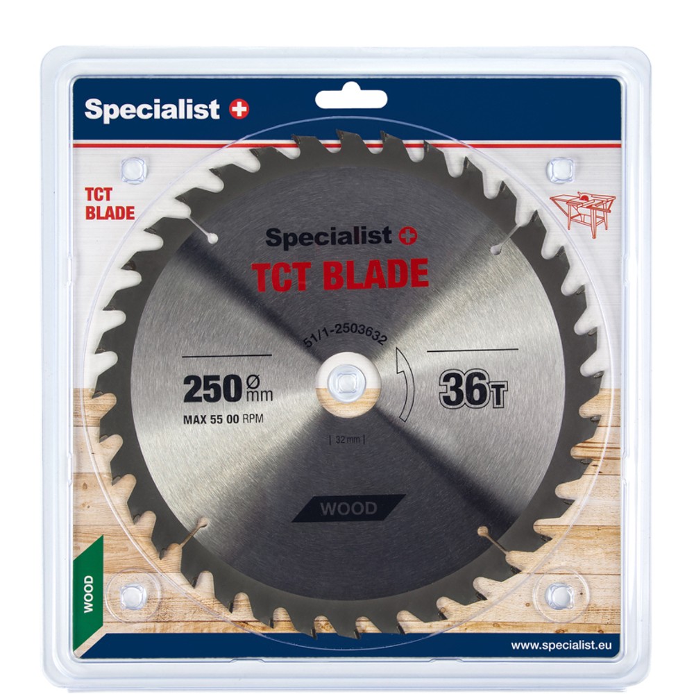 SPECIALIST+ TCT blade, 250x36Tx32 mm