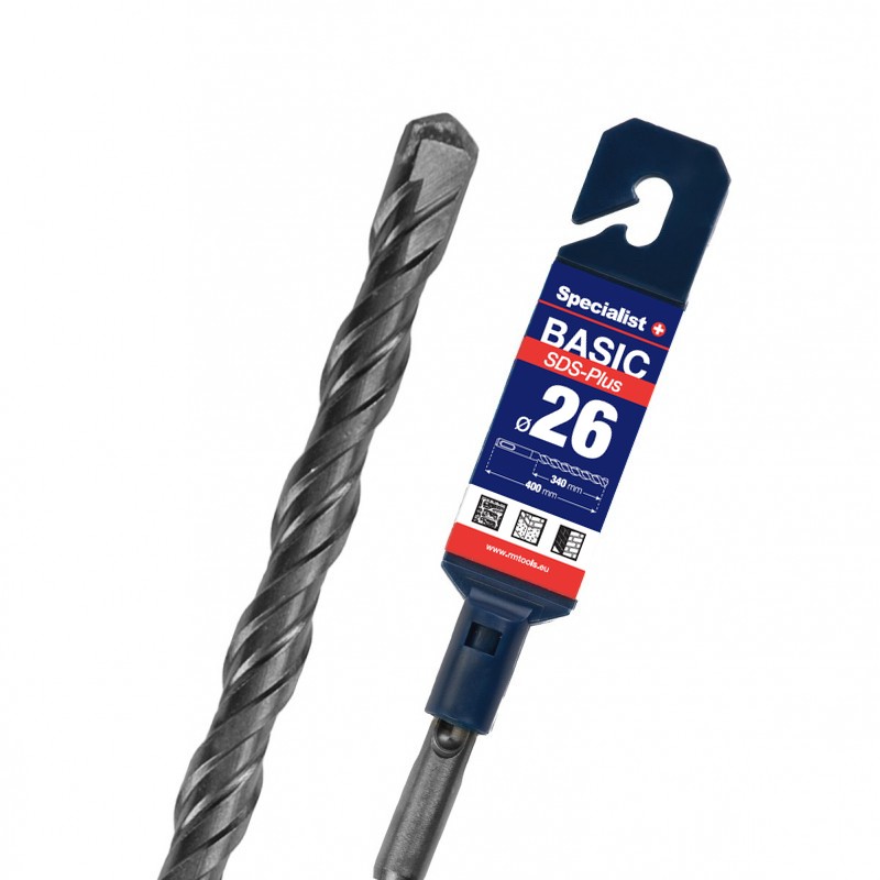 SPECIALIST+ SDS+ hammer drill bit BASIC, 26x340/400 mm
