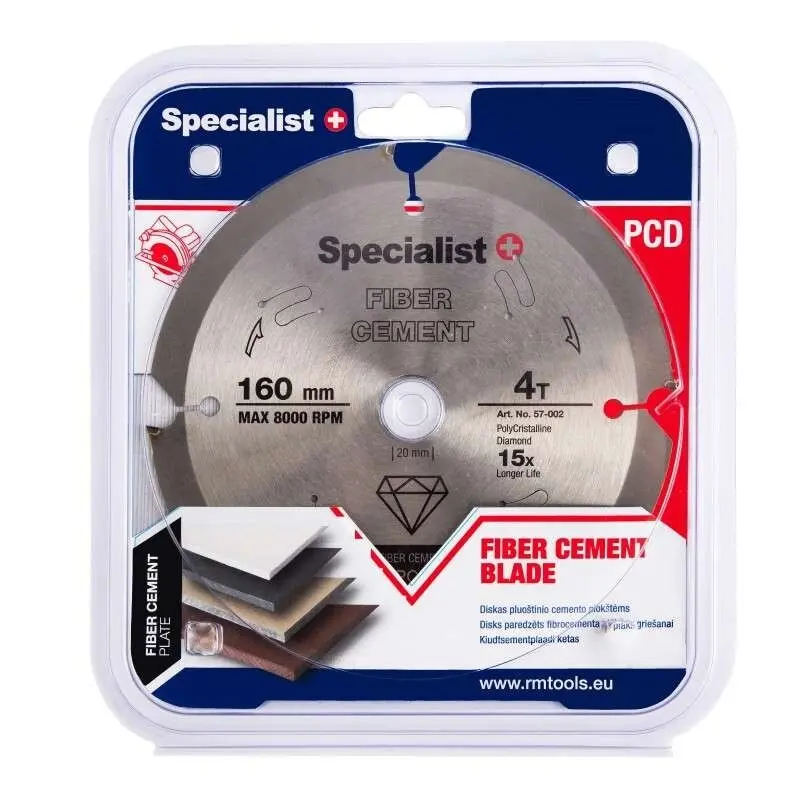 SPECIALIST+ fiber cement saw blade, 4T 165 x 20 mm