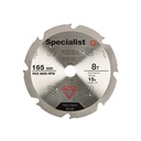 SPECIALIST+ pj. diskas pluošt. cementui, 8T 165 x 20 mm