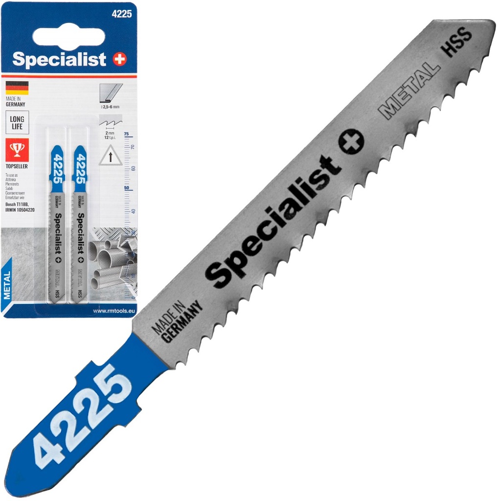 SPECIALIST+ pjūklelis 4225 (T118B) 75mm, 2 vnt.