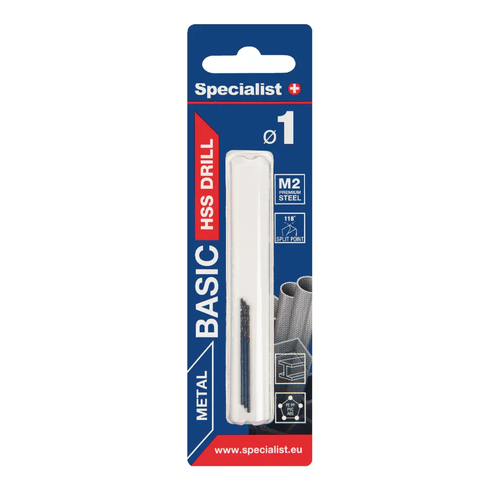 SPECIALIST+ drill bit BASIC, 1 mm, 3 pcs