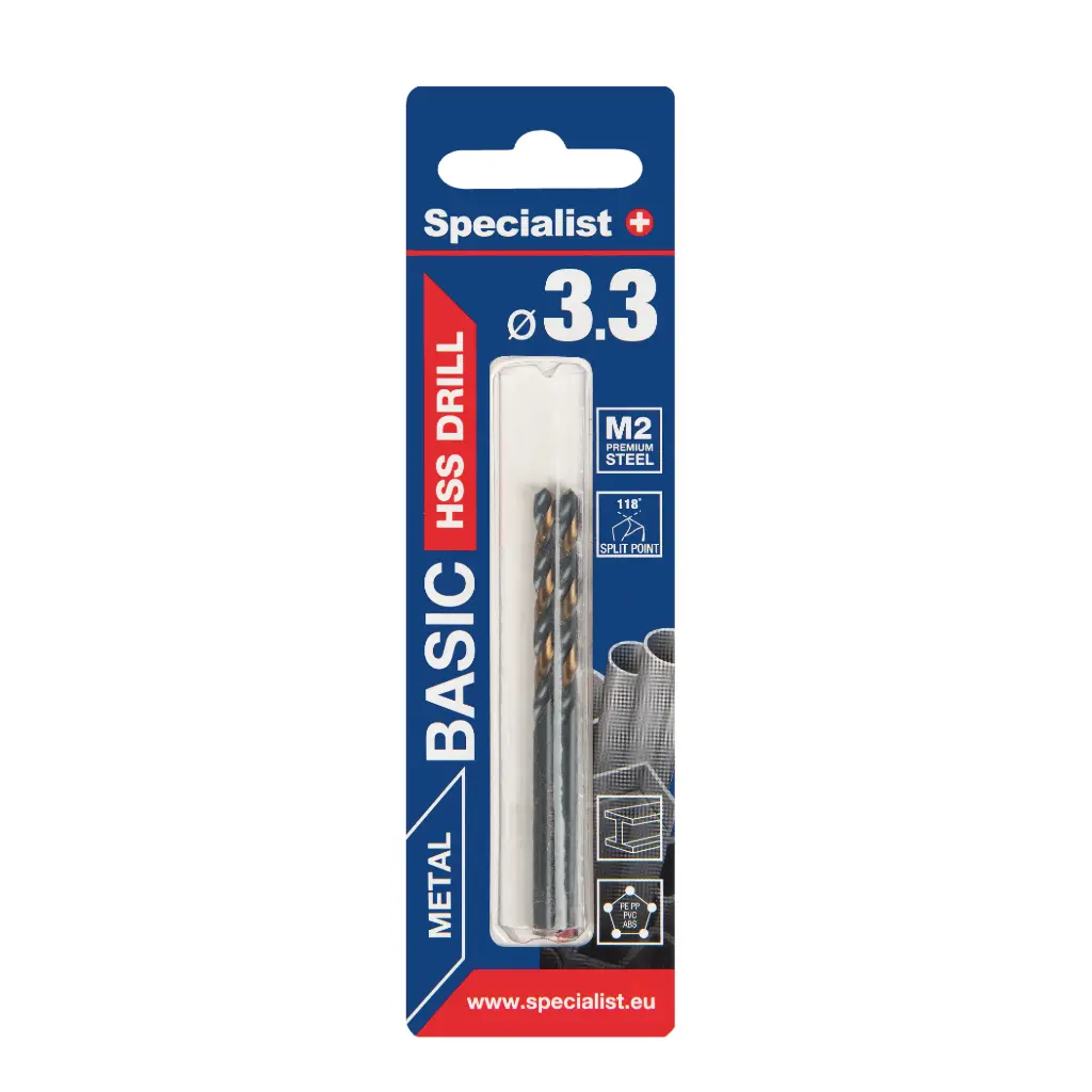 SPECIALIST+ metāla urbis BASIC, 3.3 mm, 2 gab.