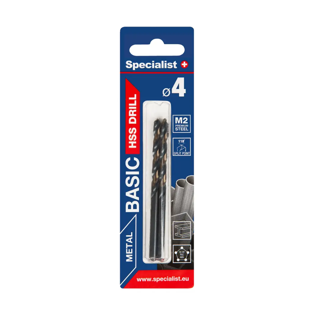 SPECIALIST+ drill bit BASIC, 4.0 mm, 2 pcs