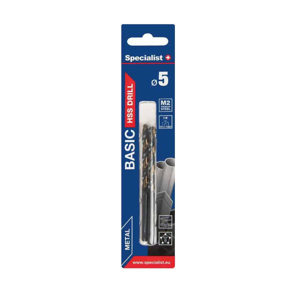 SPECIALIST+ metallipuur BASIC, 5 mm, 2 tk