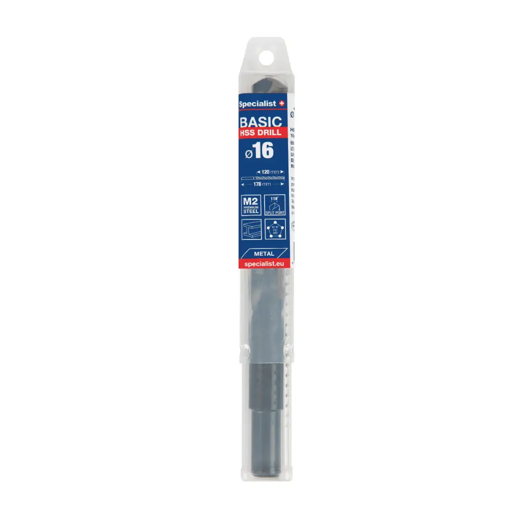 SPECIALIST+ metalo grąžtas BASIC, 16 mm