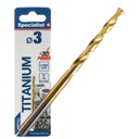 SPECIALIST+ metalo grąžtas TITAN, 3 mm