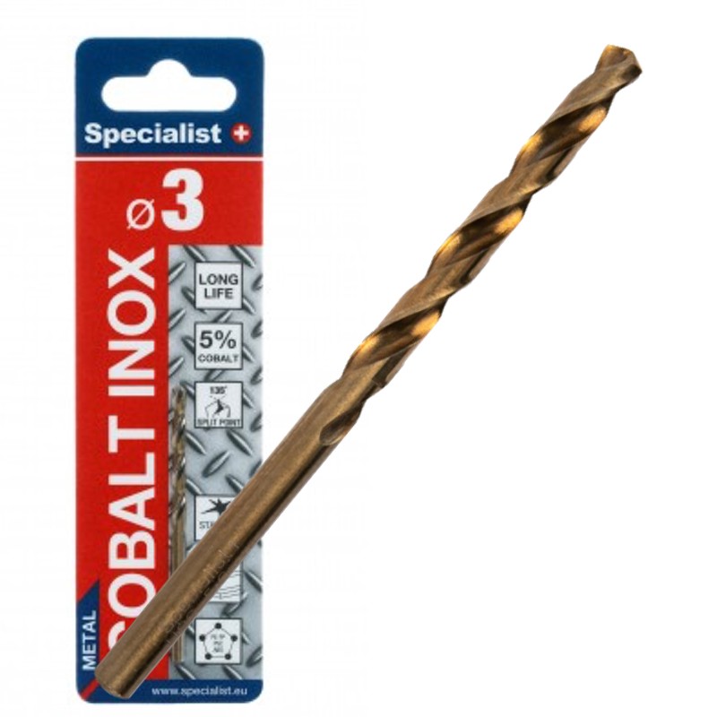 SPECIALIST+ metal drill bit COBALT, 3.0 mm