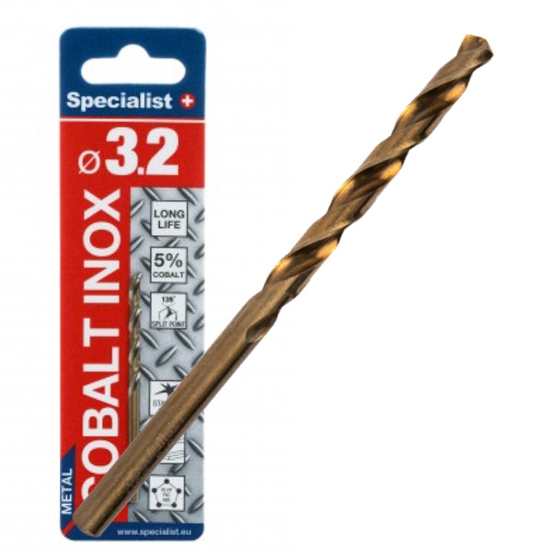 SPECIALIST+ metal drill bit COBALT, 3.2 mm