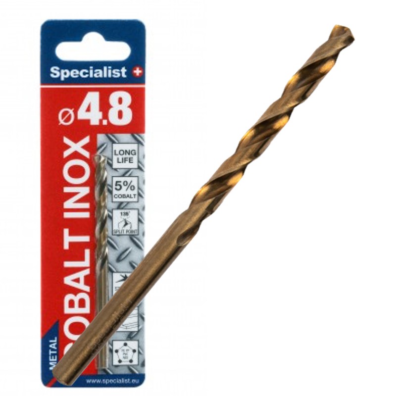 SPECIALIST+ metal drill bit COBALT, 4.8 mm