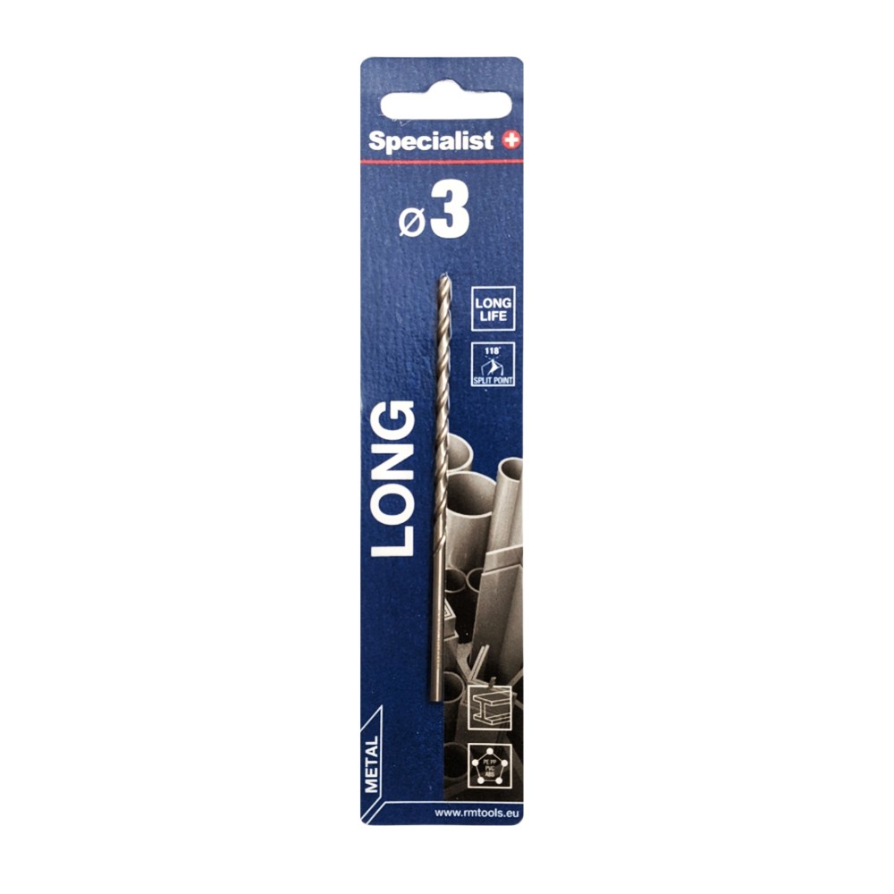 SPECIALIST+ metallipuur LONG DIN340, 3 x 63 mm