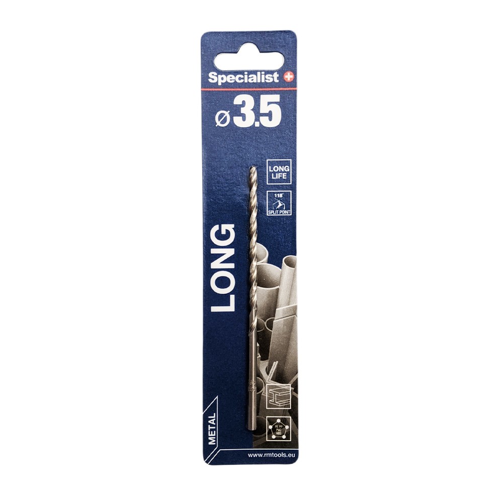 SPECIALIST+ metal drill bit LONG DIN340, 3.5 x 73 mm