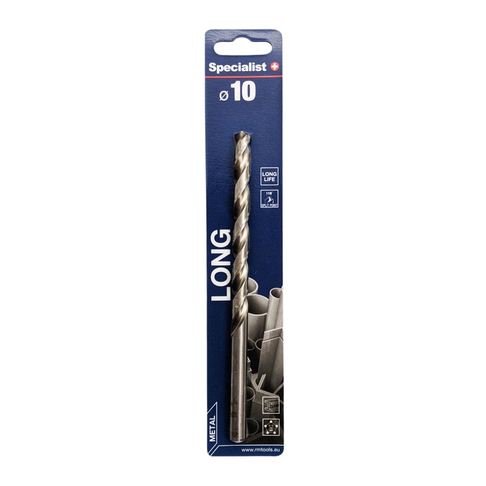 SPECIALIST+ metallipuur LONG DIN340, 10 x 115 mm