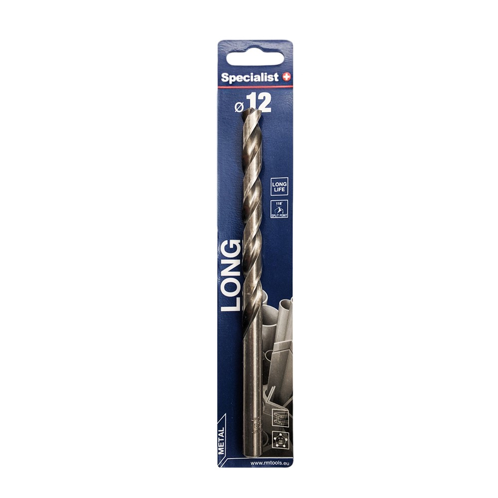 SPECIALIST+ metallipuur LONG DIN340, 12 x 115 mm