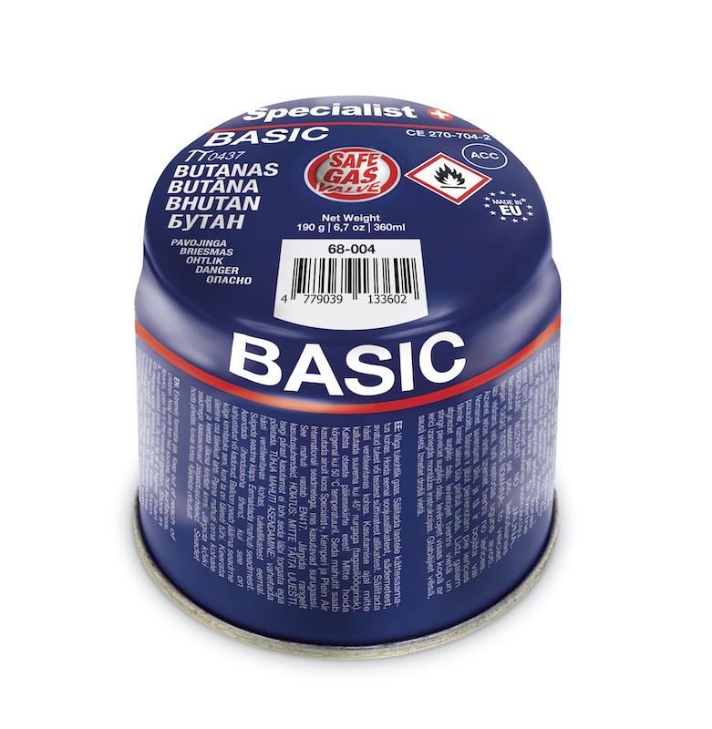 SPECIALIST+ butane gas cartridge BASIC, 190 g