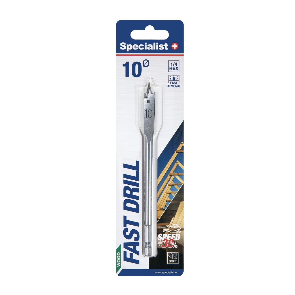 SPECIALIST+ plunksninis grąžtas, 10 mm