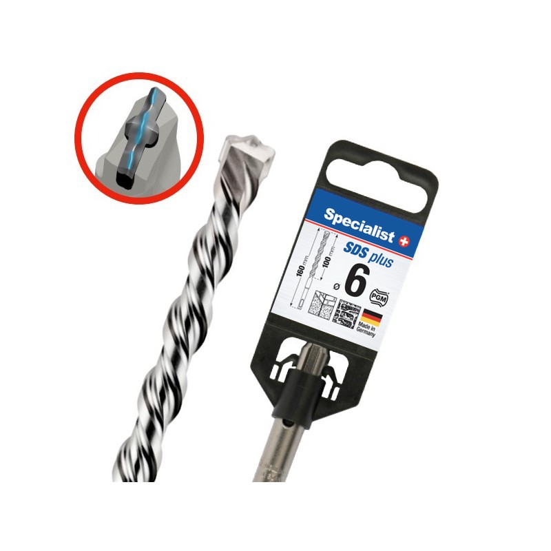 SPECIALIST+ SDS+ hammer drill bit, 6.0x100/160 mm
