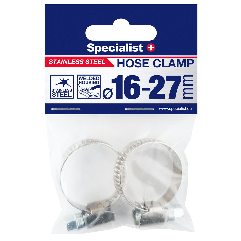 SPECIALIST+ roostevabast terasest klamber, 16-27 mm, 2tk