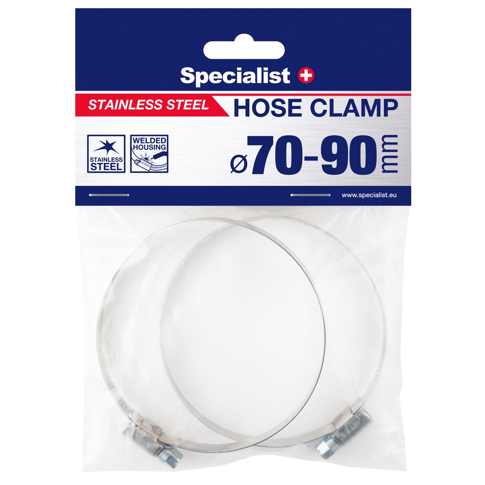 SPECIALIST+ roostevabast terasest klamber, 70-90 mm, 2tk