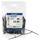 SPECIALIST+ nailonrihm, must, 2.5x80 mm, 100 tk