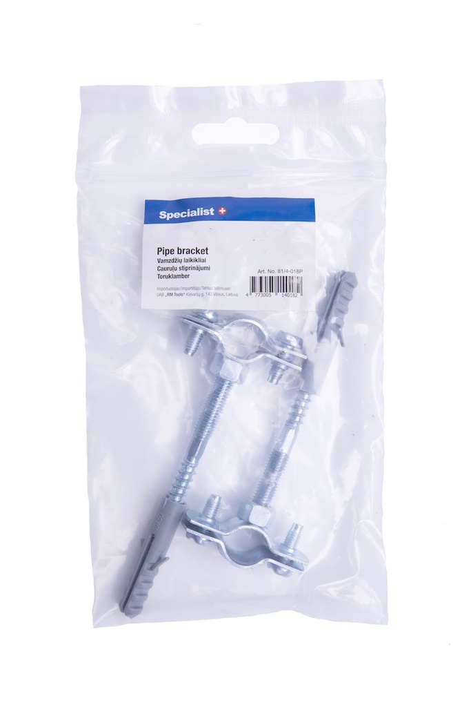 SPECIALIST+ pipe bracket, 20-25 mm, 1/2", 2 pcs