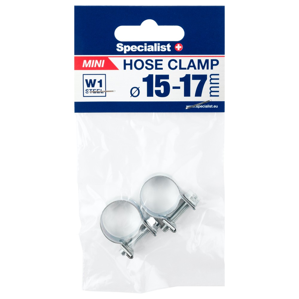 SPECIALIST+ mini hose clamp, 15-17 mm, 2 pcs