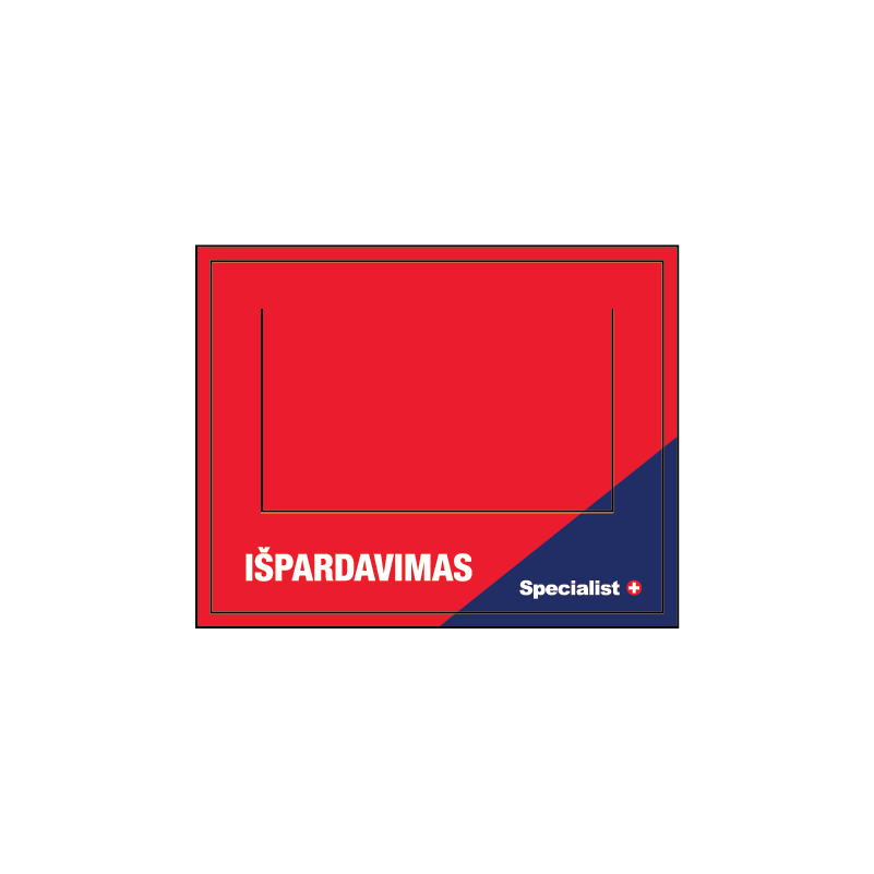 Specialist+ card „Išpardavimas“