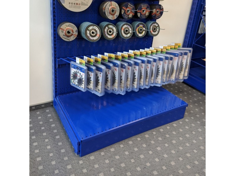 Circular saw blade rack, 26 hooks, 1.32 m