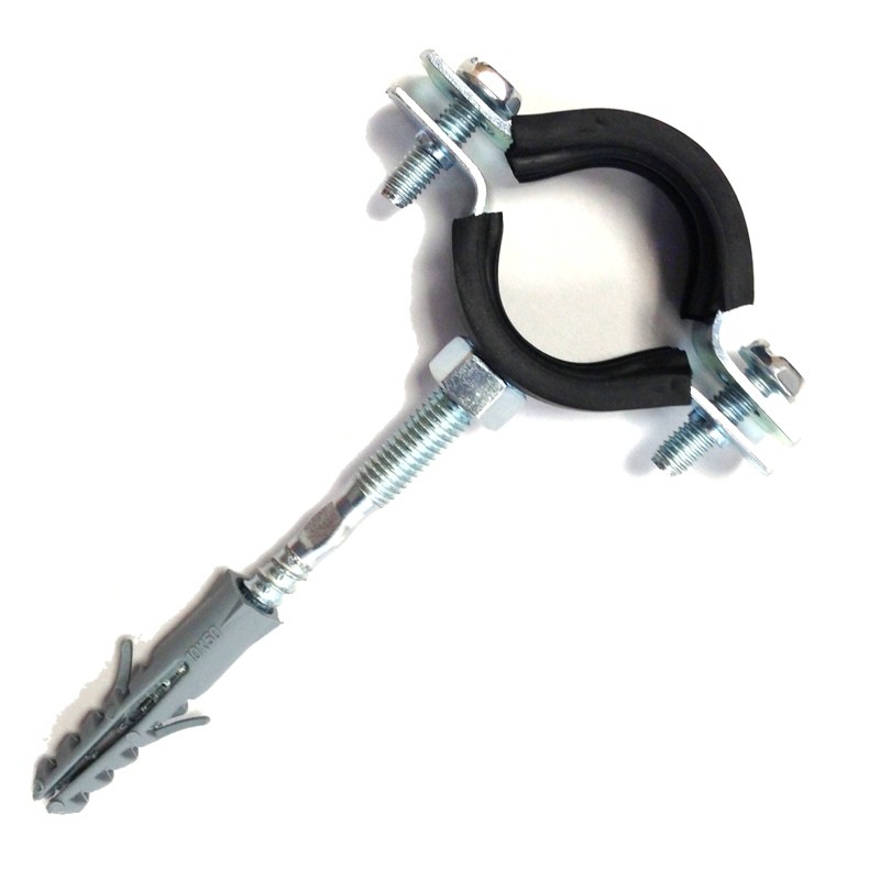 SPECIALIST+ pipe bracket with rubber, 40-45 mm, 1 1/4"