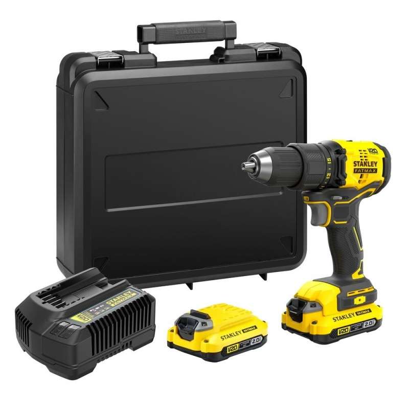 Suktuvas/gręžtuvas Stanley SFMCD710D2K; 20V 2x2,0Ah
