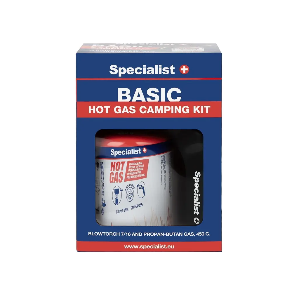 SPECIALIST+ 7/16" blowtorch with piezo igniter + butane gas kit