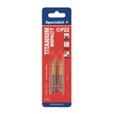 SPECIALIST+ screwdriver bit TITANIUM, PZ2, 50 mm, 2 pcs