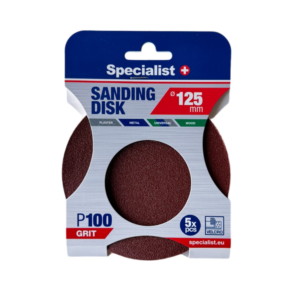 SPECIALIST+ lihvpaber P100, 125 mm, 5 tk