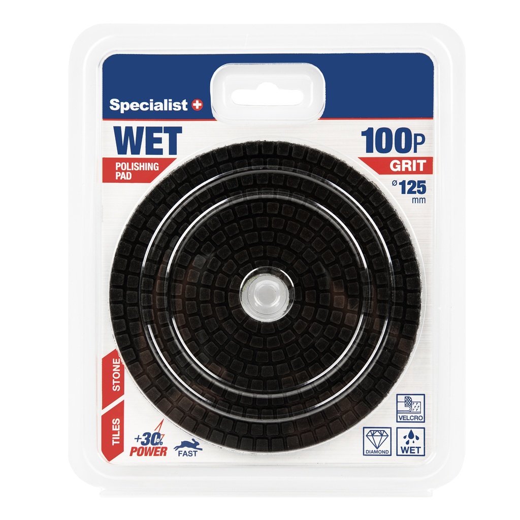 SPECIALIST+ diamond polishing pad, 125 mm, 100P