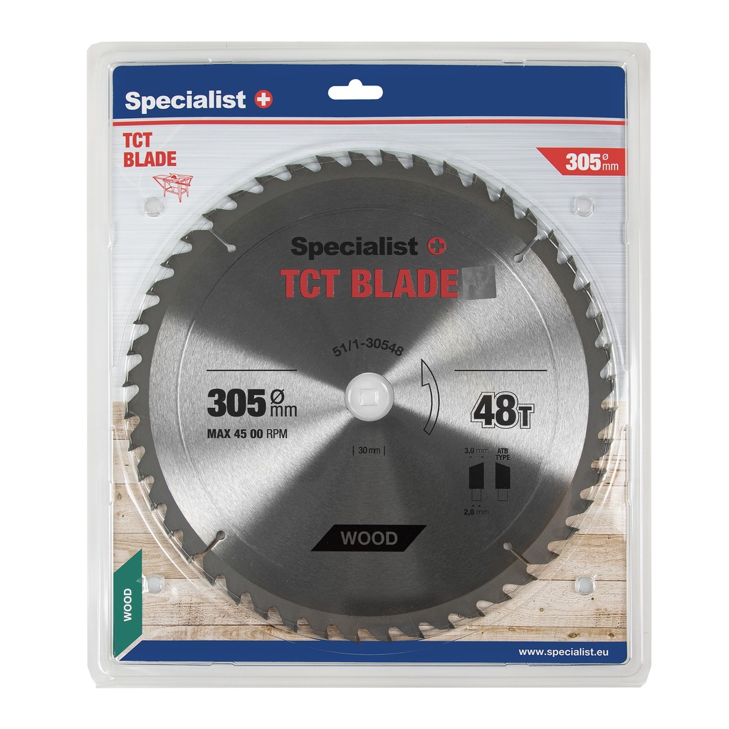 SPECIALIST+ TCT blade, 305x48Tx30 mm