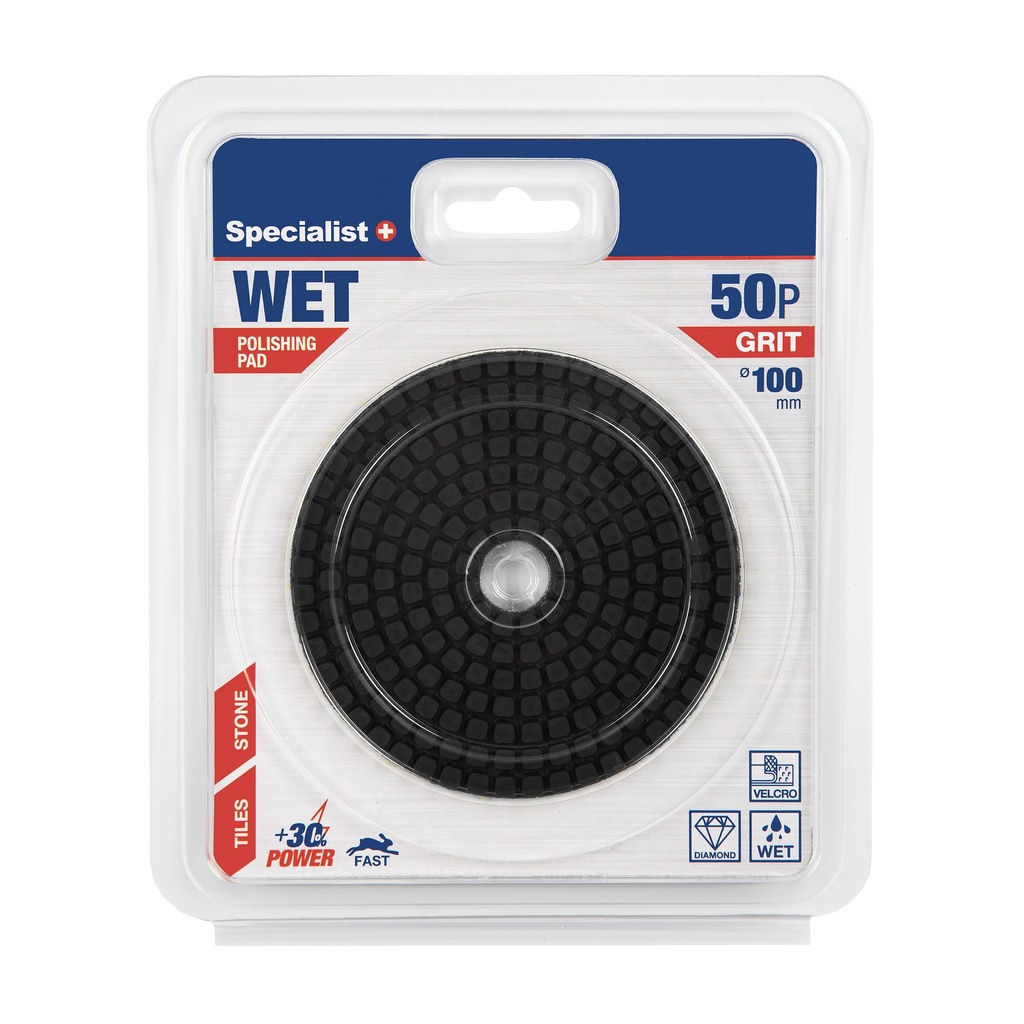 SPECIALIST+ diamond polishing pad, 100 mm, 50P