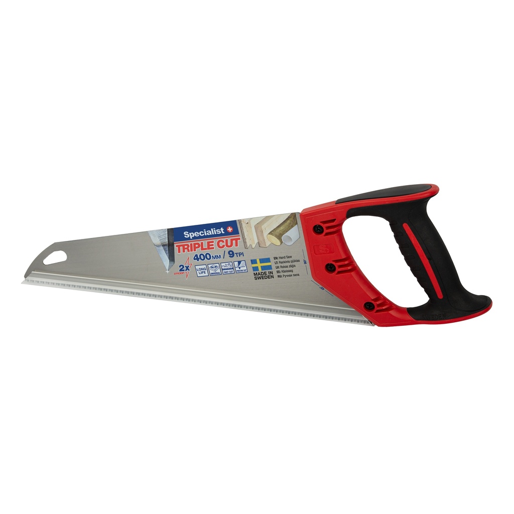 SPECIALIST+ hand saw TRIPLE CUT 400mm, 9TPI