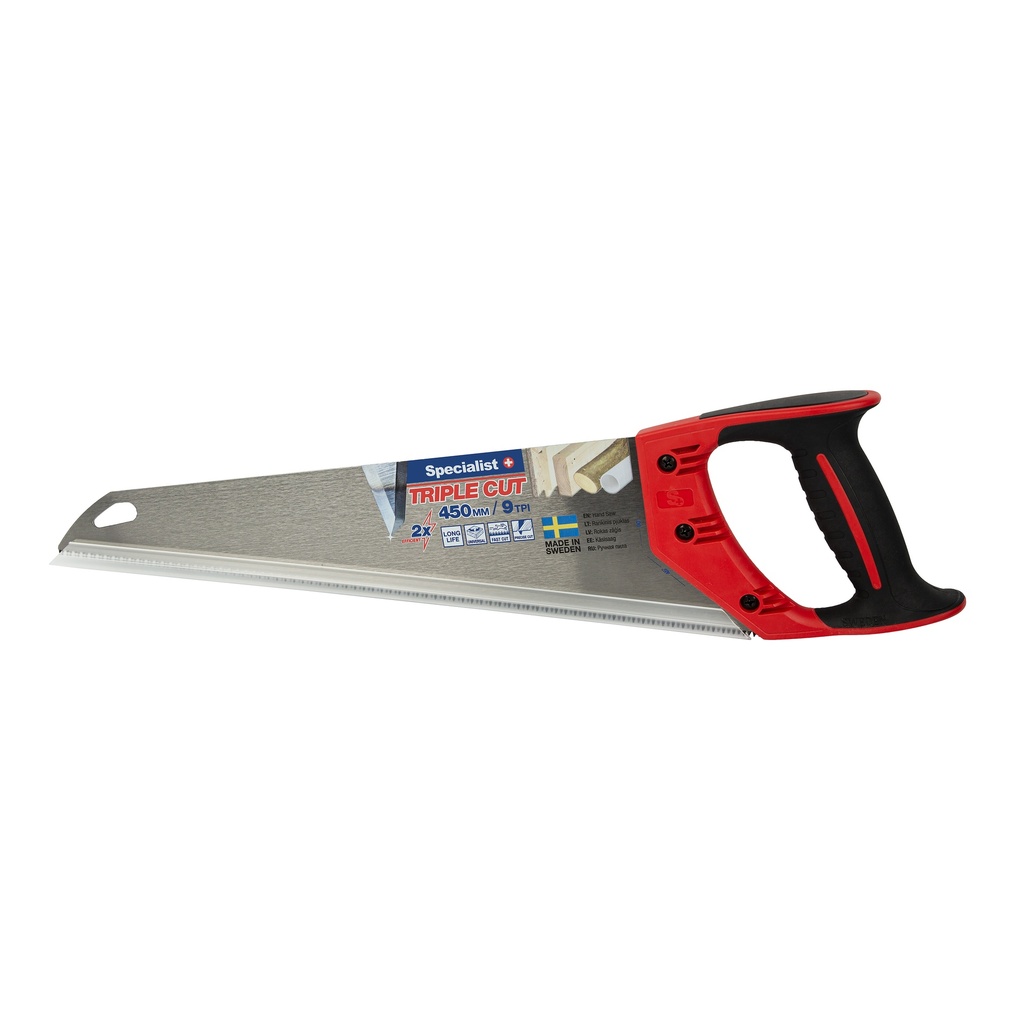 SPECIALIST+ käsisaag TRIPLE CUT, 450 mm, 9 TPI