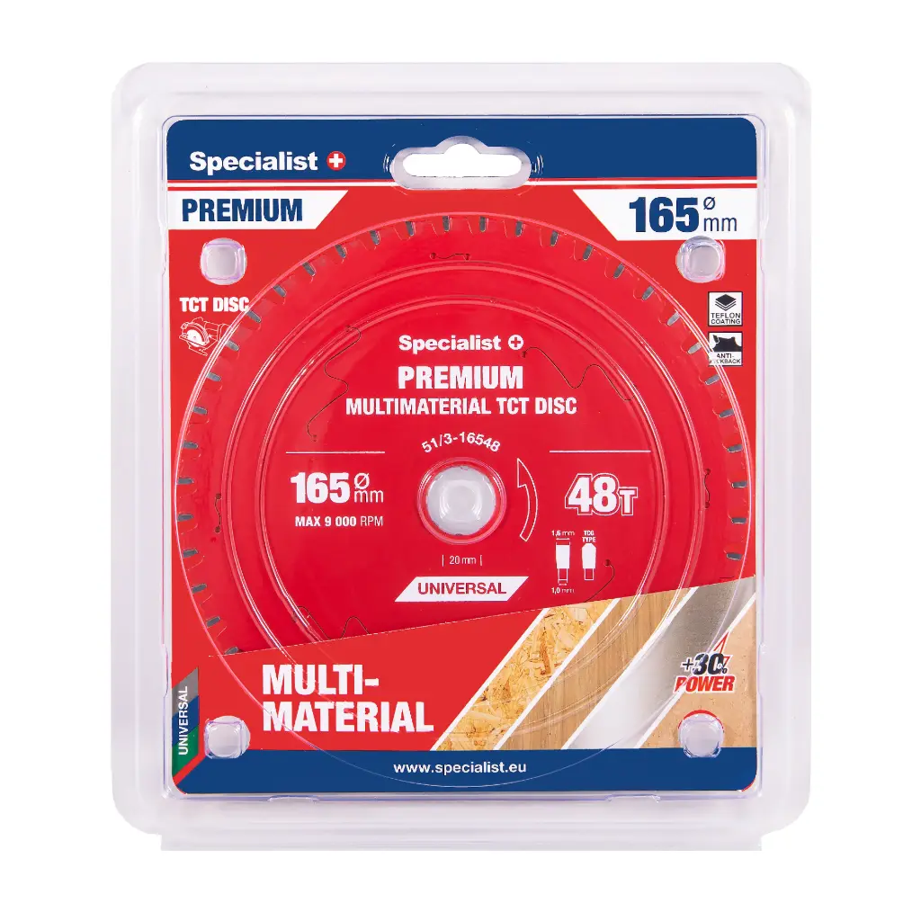 Saeketas 165x48Tx20mm, Multimaterial PREMIUM, SPECIALIST+